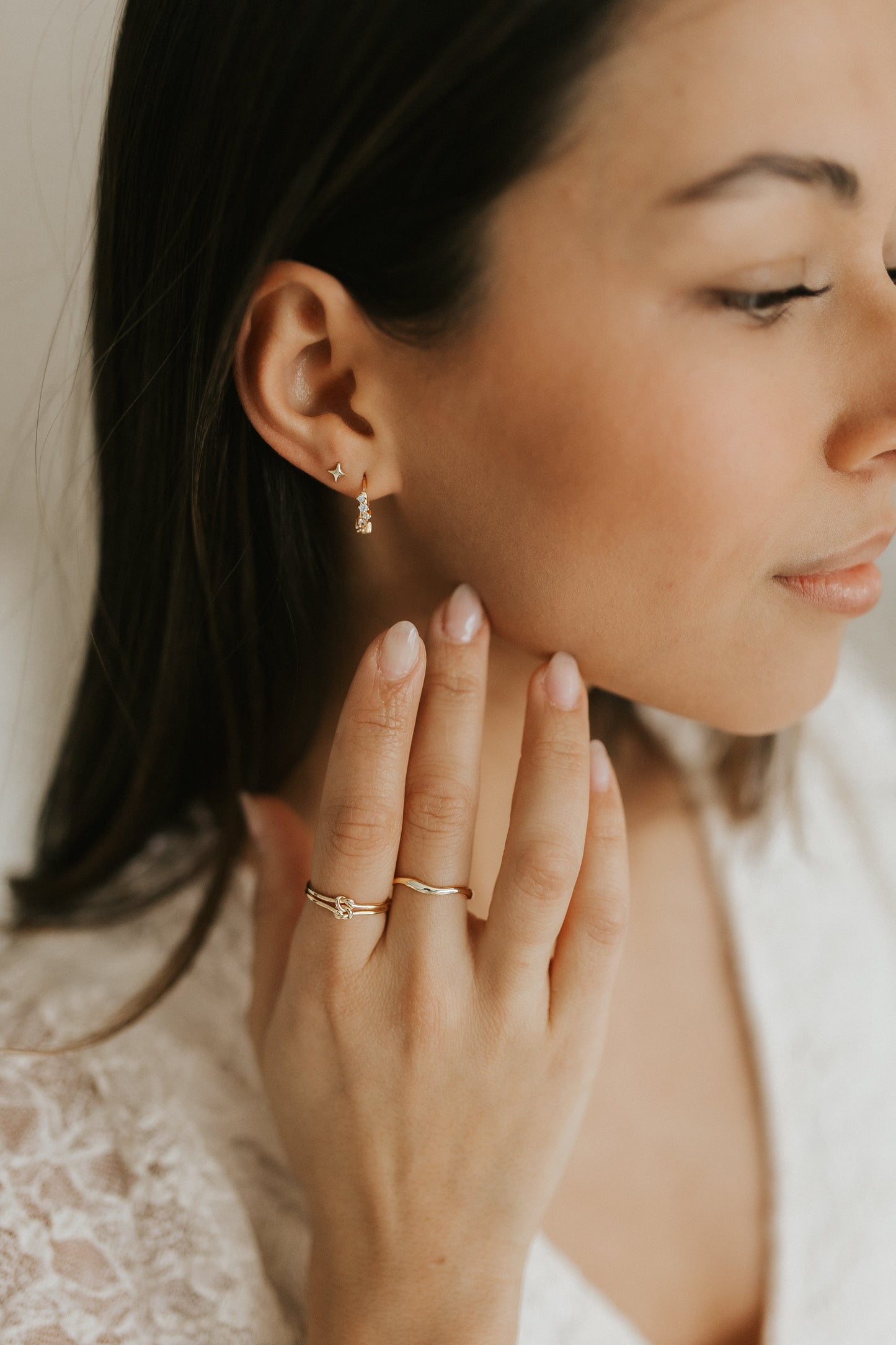 Boucles d'oreilles Cécile - Vermeil