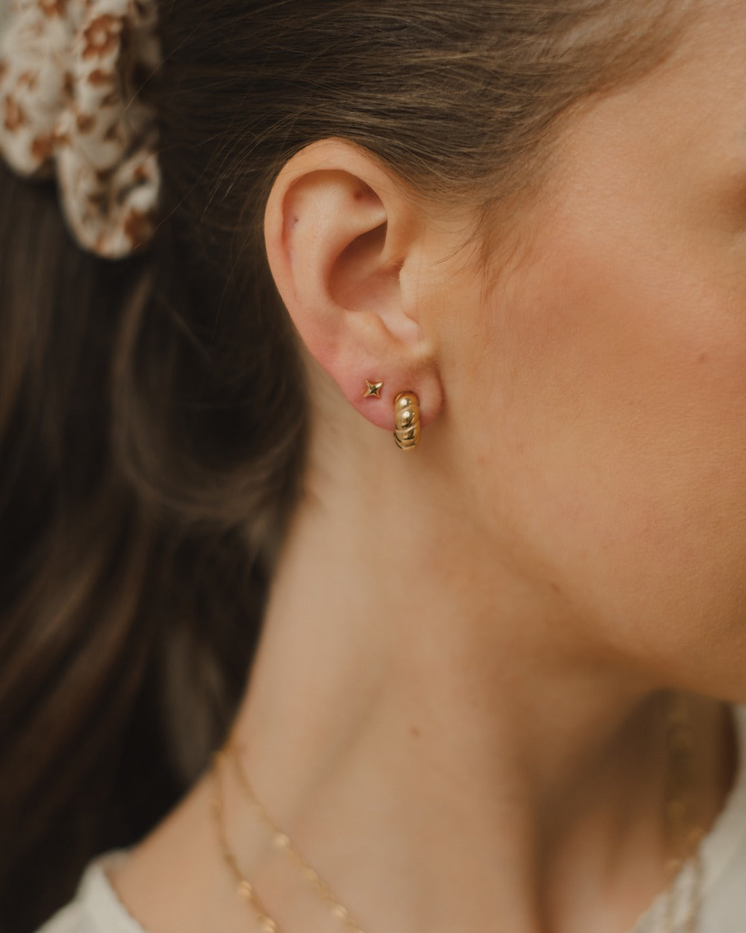 Boucles d'oreilles Elsa - Plaqué or