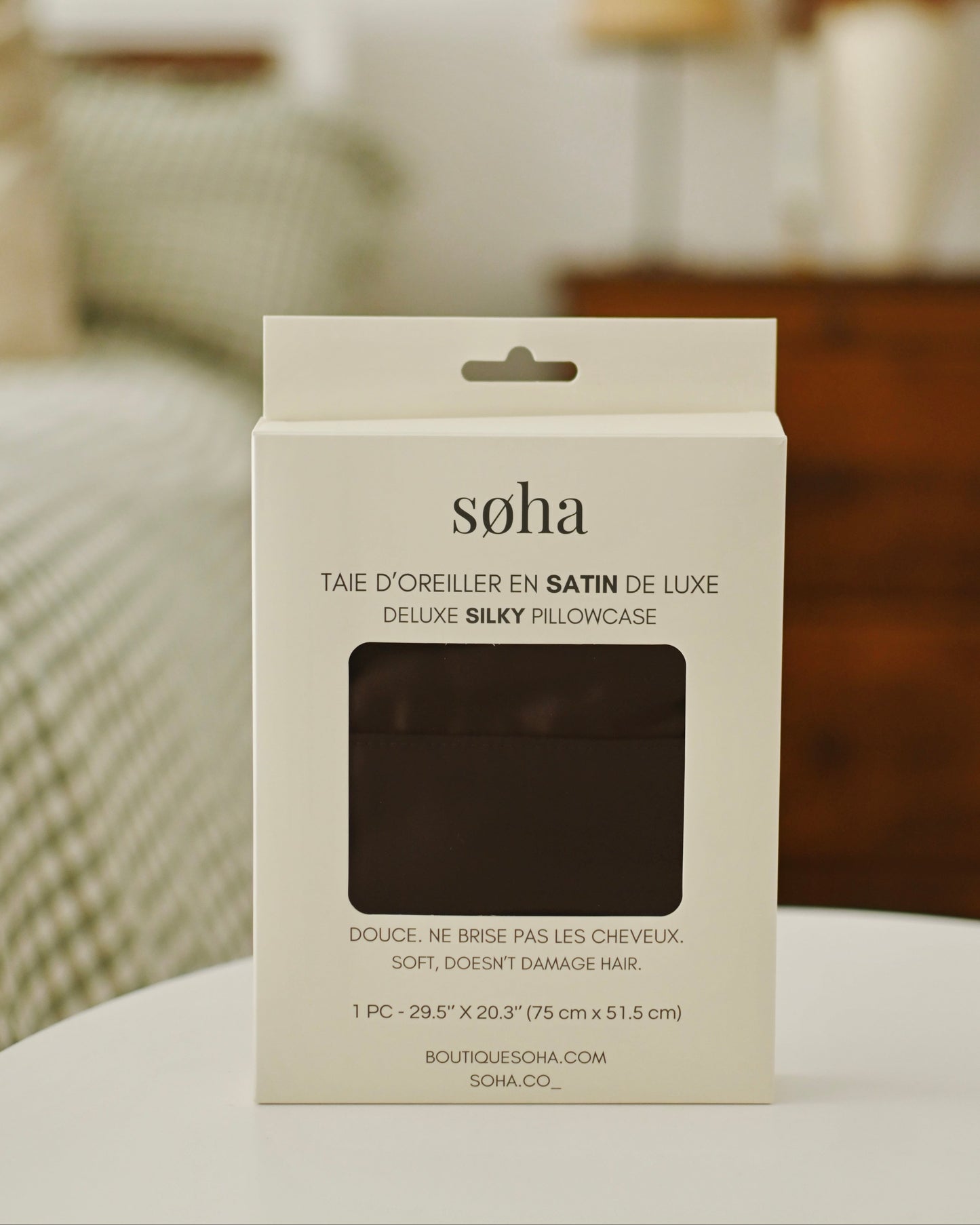Taie d'oreiller en satin