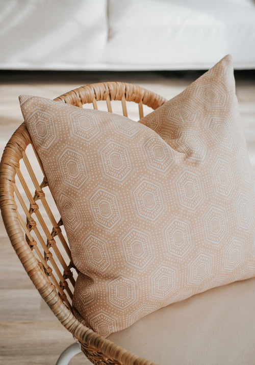 Coussin en plumes et housse Aliya