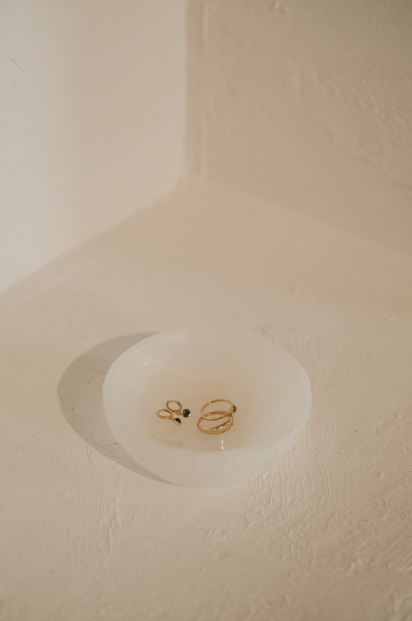Boucles d'oreilles Moss Agate - Vermeil