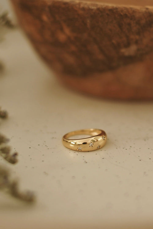 Bague Dôme Étoilé - Vermeil