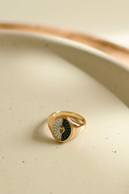 Bague Pearl Verde - Vermeil