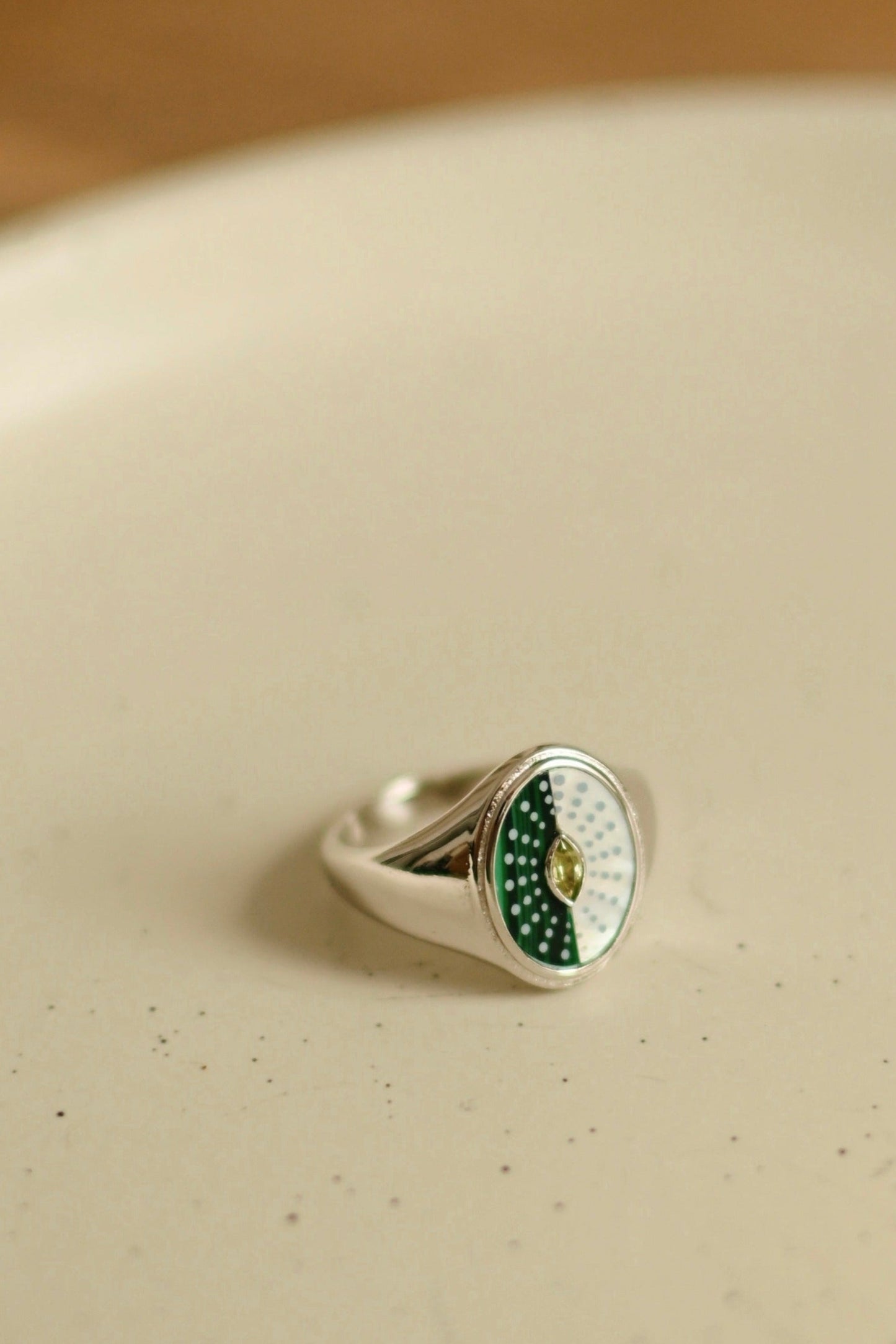 Bague Pearl Verde