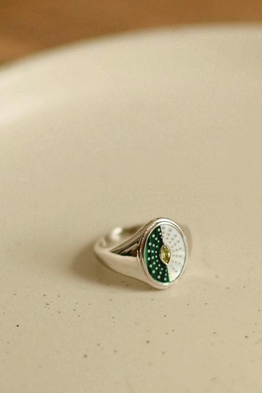 Bague Pearl Verde