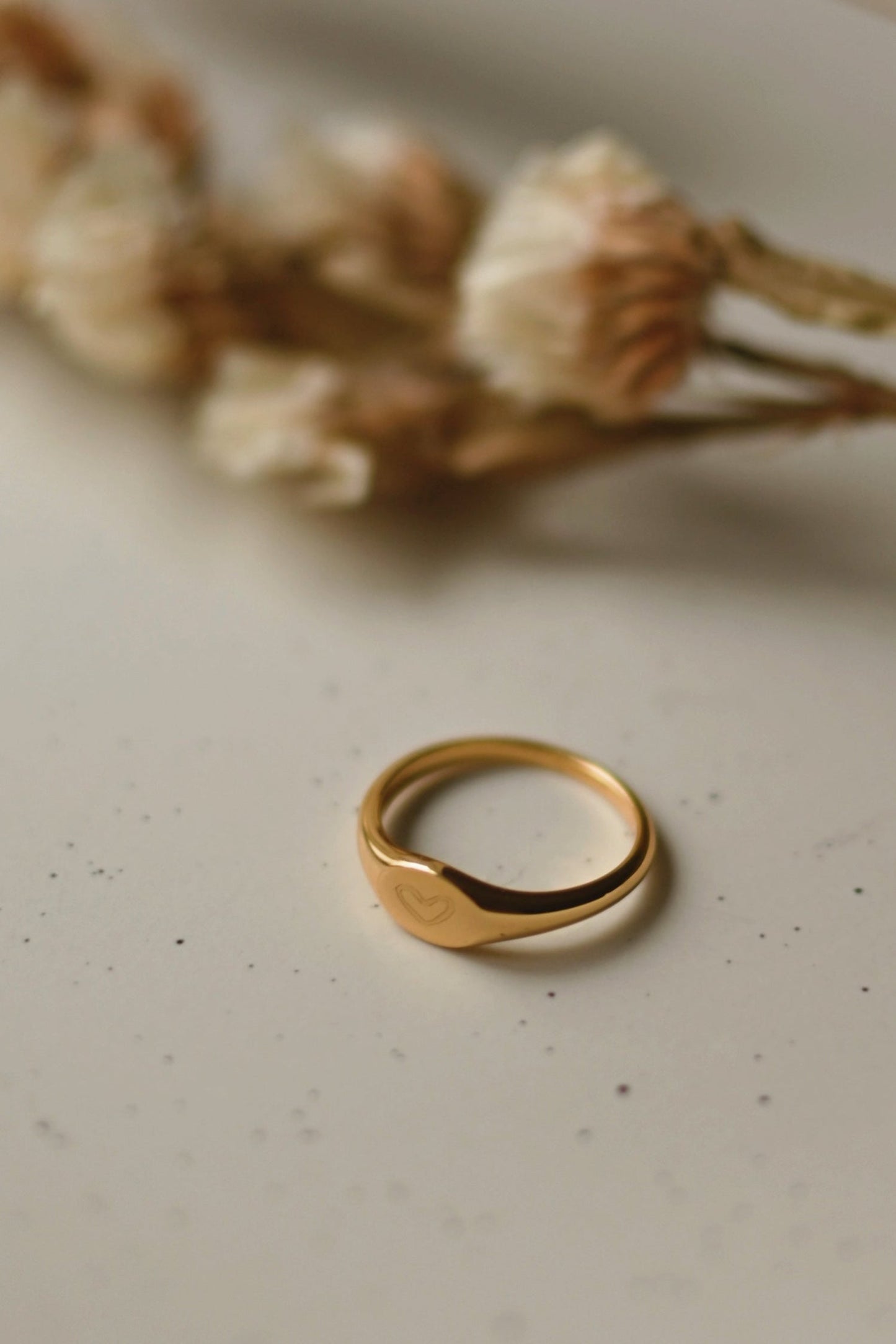 Bague Soulmate - Vermeil (Coeur gravé)