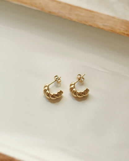 Boucles d'oreilles Elsa - Plaqué or