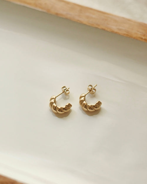 Boucles d'oreilles Elsa - Plaqué or