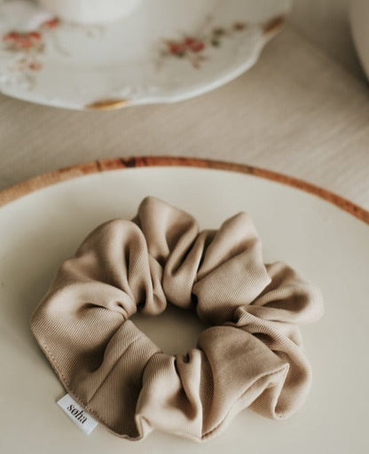 Chouchou en lyocell - Beige café