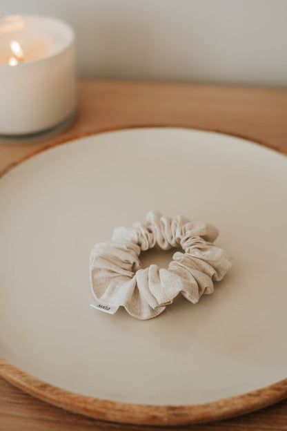 Chouchou en lin - Beige