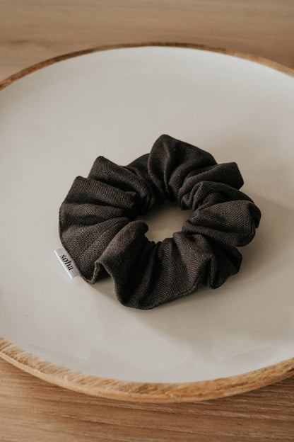 Chouchou en lin - Charcoal