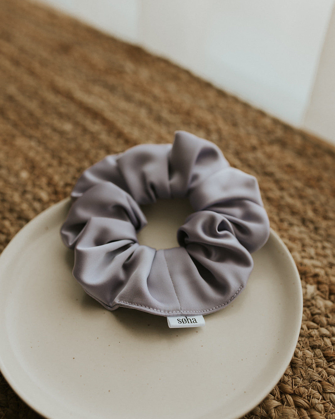 Chouchou en satin - Lilas