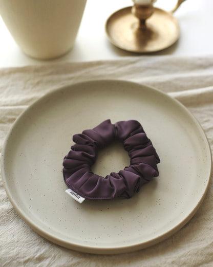 Chouchou en satin - Mauve