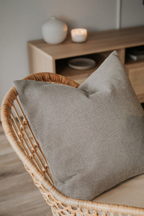 Coussin en plumes et housse Comfort