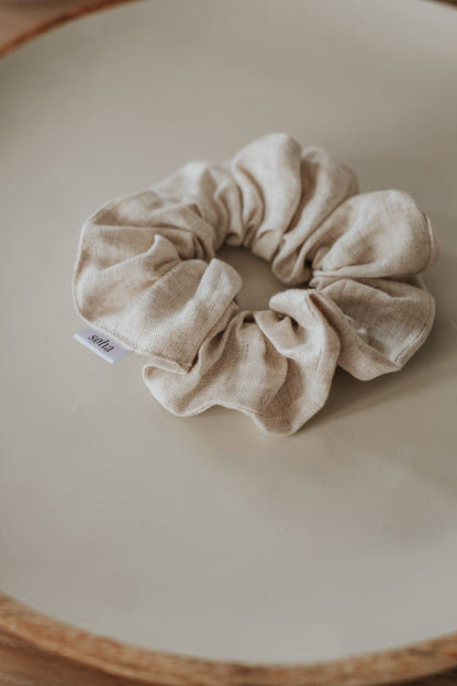 Chouchou en lin - Beige