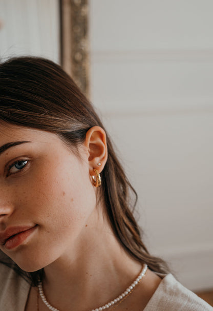 Boucles d'oreilles Perles 3 mm