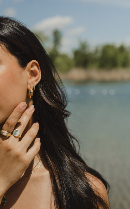 Bague Pearl Verde - Vermeil