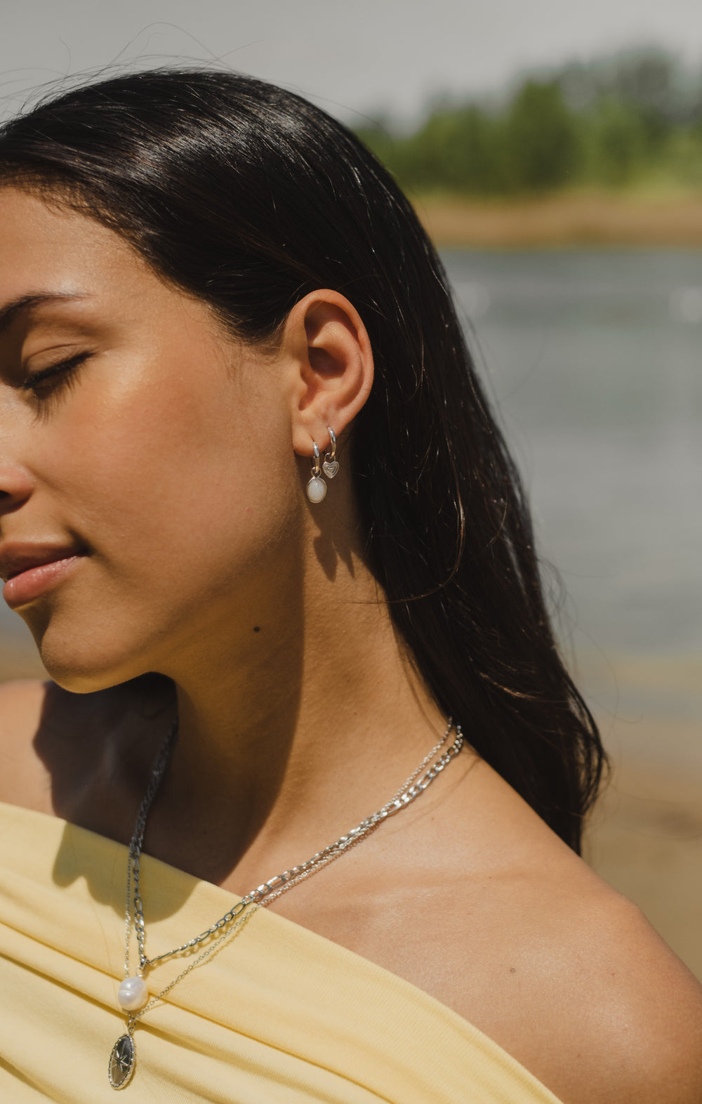 Boucles d'oreilles Opale