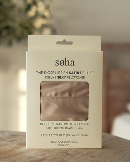 Taie d'oreiller en satin