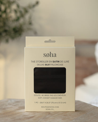 Taie d'oreiller en satin