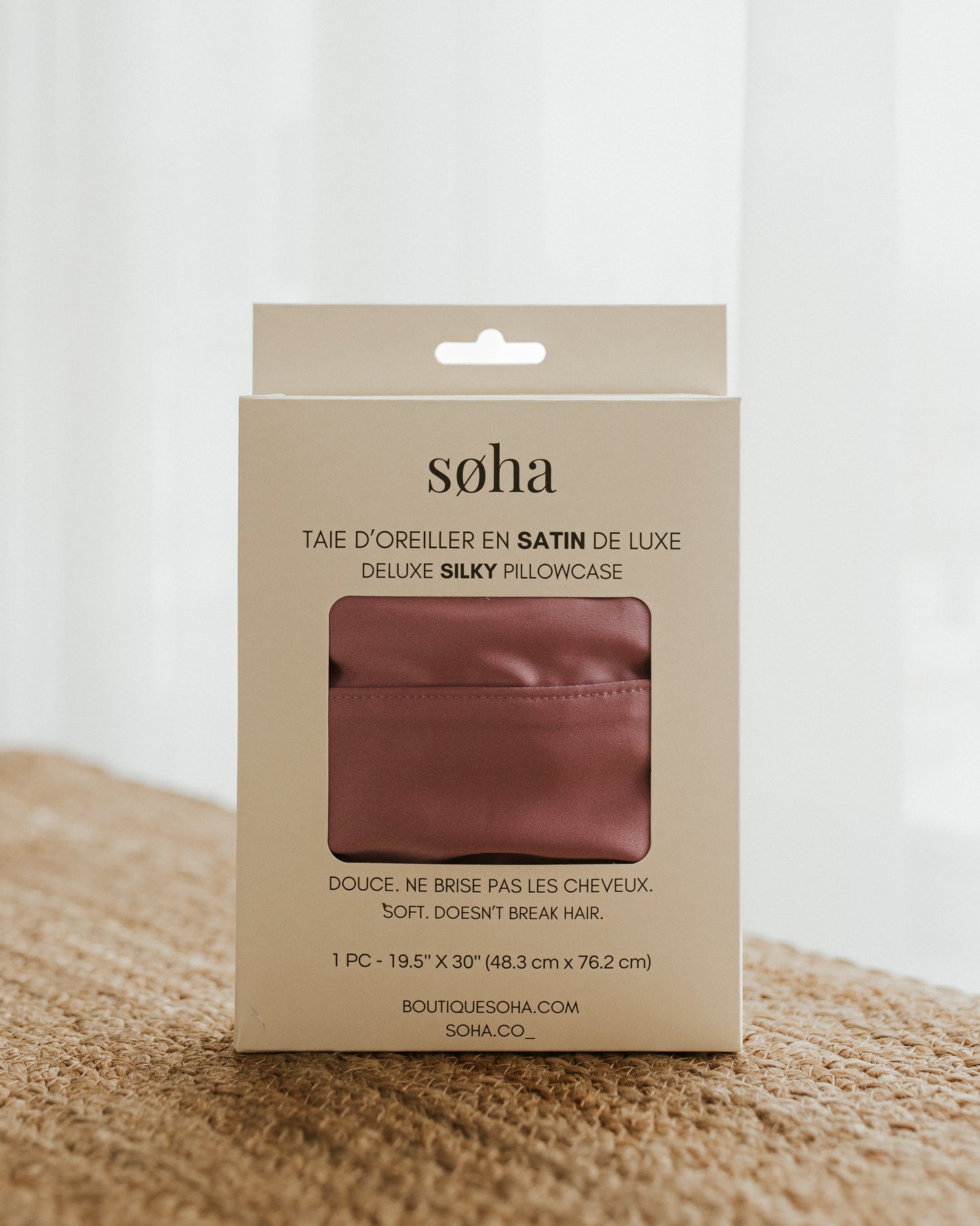 Taie d'oreiller en satin
